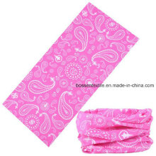 OEM Produce Customized Paisley Printed Microfiber Polyester Magic Tube Multifunctional Headwear